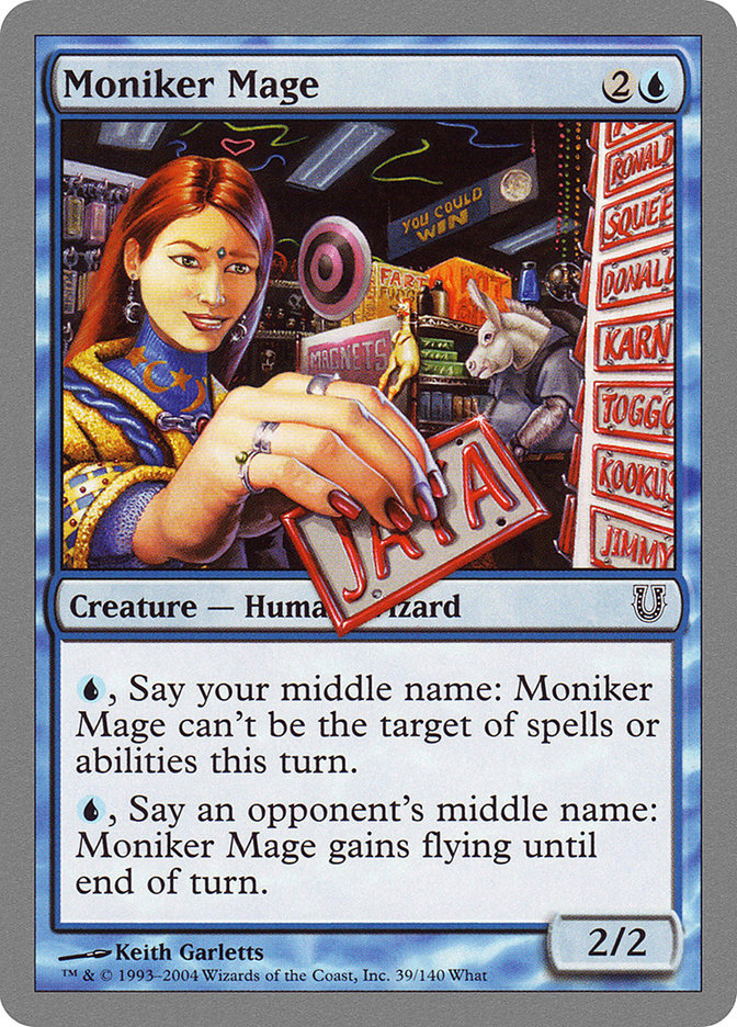 Moniker Mage [Unhinged] | Shuffle n Cut Hobbies & Games
