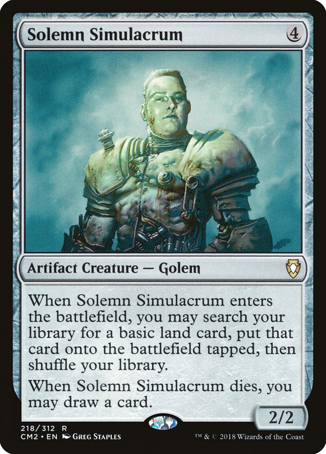 Solemn Simulacrum (218/312) [Commander Anthology Volume II] | Shuffle n Cut Hobbies & Games