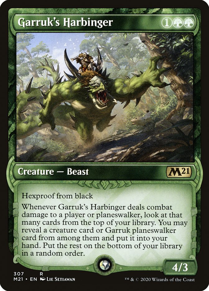 Garruk's Harbinger (Showcase) [Core Set 2021] | Shuffle n Cut Hobbies & Games