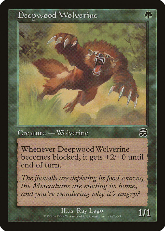 Deepwood Wolverine [Mercadian Masques] | Shuffle n Cut Hobbies & Games