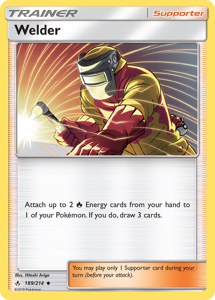 Welder (189/214) [Sun & Moon: Unbroken Bonds] | Shuffle n Cut Hobbies & Games
