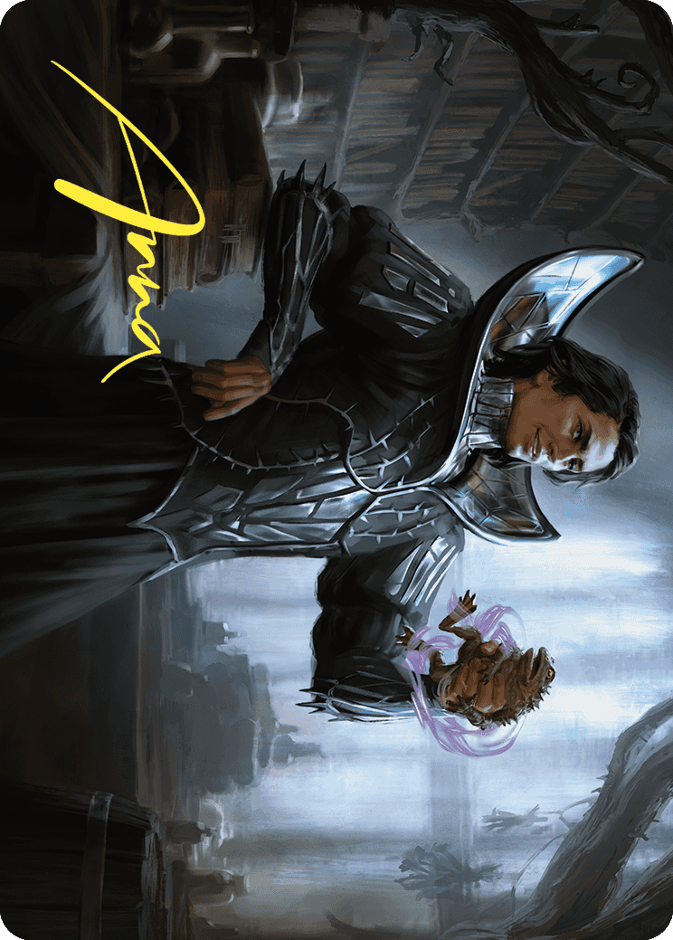 Spiteful Hexmage Art Card (Gold-Stamped Signature) [Wilds of Eldraine Art Series] | Shuffle n Cut Hobbies & Games