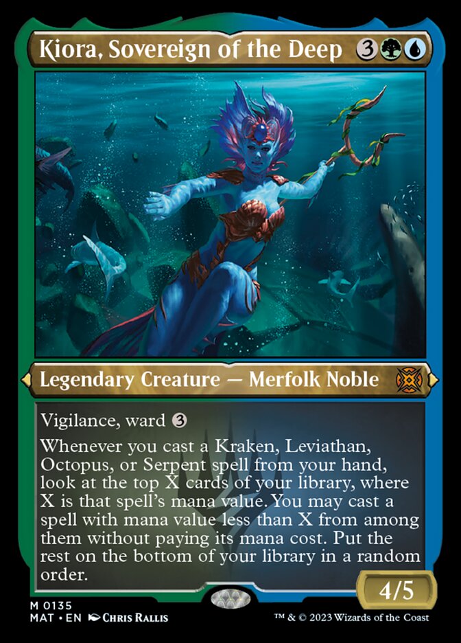 Kiora, Sovereign of the Deep (Foil Etched) [March of the Machine: The Aftermath] | Shuffle n Cut Hobbies & Games