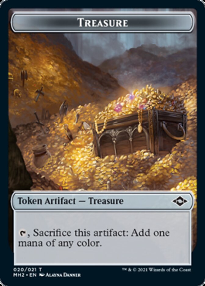 Construct // Treasure (20) Double-Sided Token [Modern Horizons 2 Tokens] | Shuffle n Cut Hobbies & Games