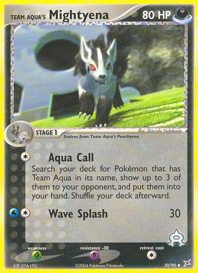 Team Aqua's Mightyena (30/95) [EX: Team Magma vs Team Aqua] | Shuffle n Cut Hobbies & Games