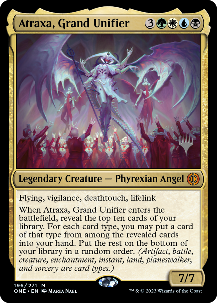 Atraxa, Grand Unifier (Promo Pack) [Phyrexia: All Will Be One Promos] | Shuffle n Cut Hobbies & Games
