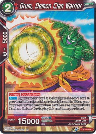 Drum, Demon Clan Warrior [DB3-020] | Shuffle n Cut Hobbies & Games