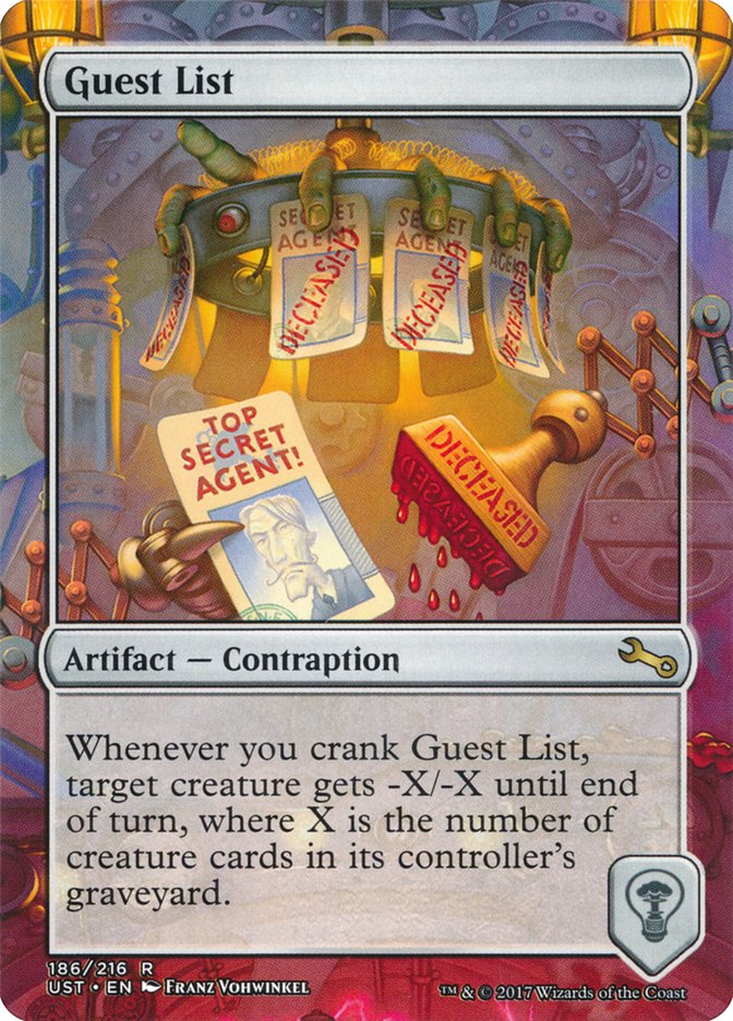 Guest List [Unstable] | Shuffle n Cut Hobbies & Games