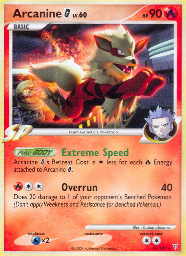 Arcanine G (15/147) (Theme Deck Exclusive) [Platinum: Supreme Victors] | Shuffle n Cut Hobbies & Games