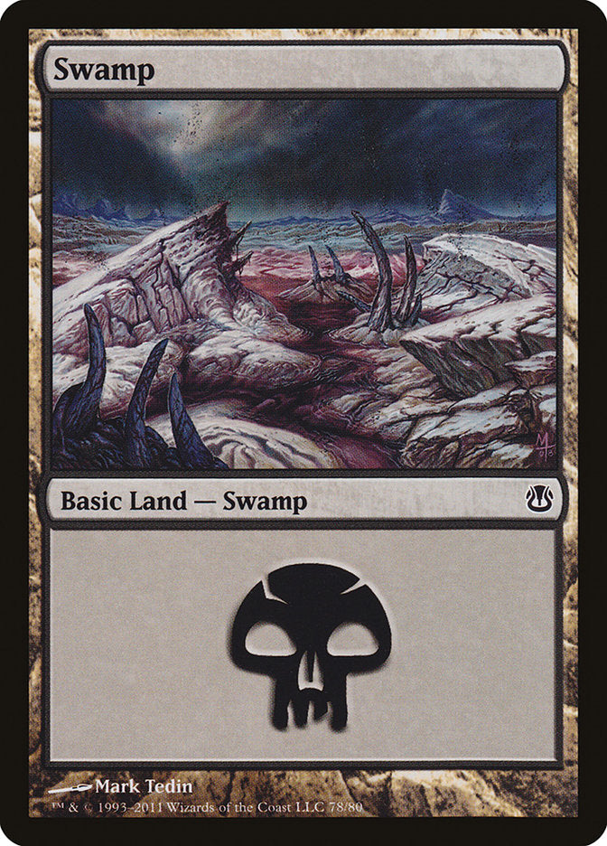 Swamp (78) [Duel Decks: Ajani vs. Nicol Bolas] | Shuffle n Cut Hobbies & Games