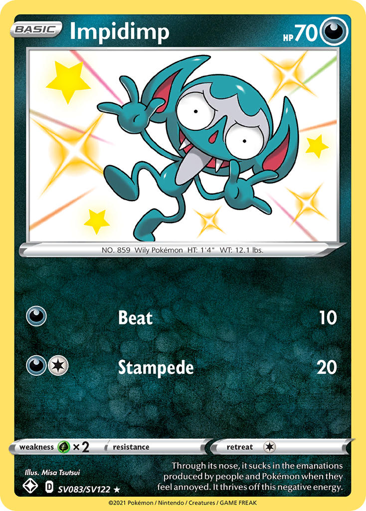 Impidimp (SV083/SV122) [Sword & Shield: Shining Fates] | Shuffle n Cut Hobbies & Games