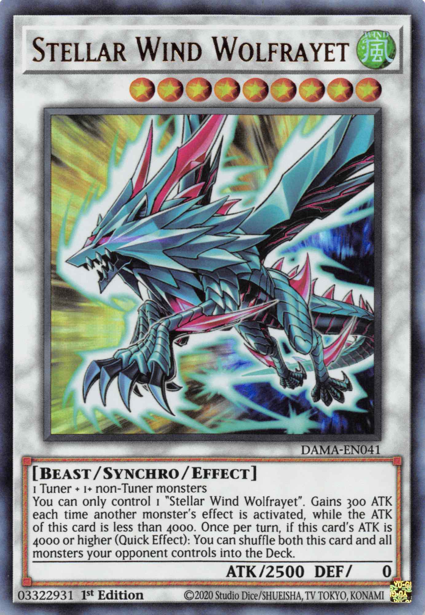 Stellar Wind Wolfrayet [DAMA-EN041] Ultra Rare | Shuffle n Cut Hobbies & Games