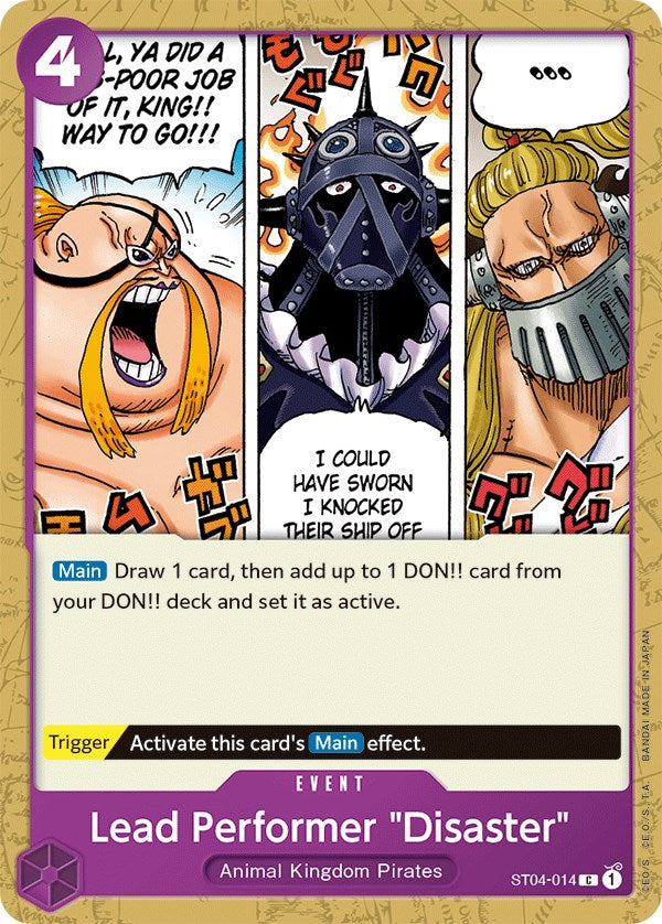 Lead Performer "Disaster" [Starter Deck: Animal Kingdom Pirates] | Shuffle n Cut Hobbies & Games