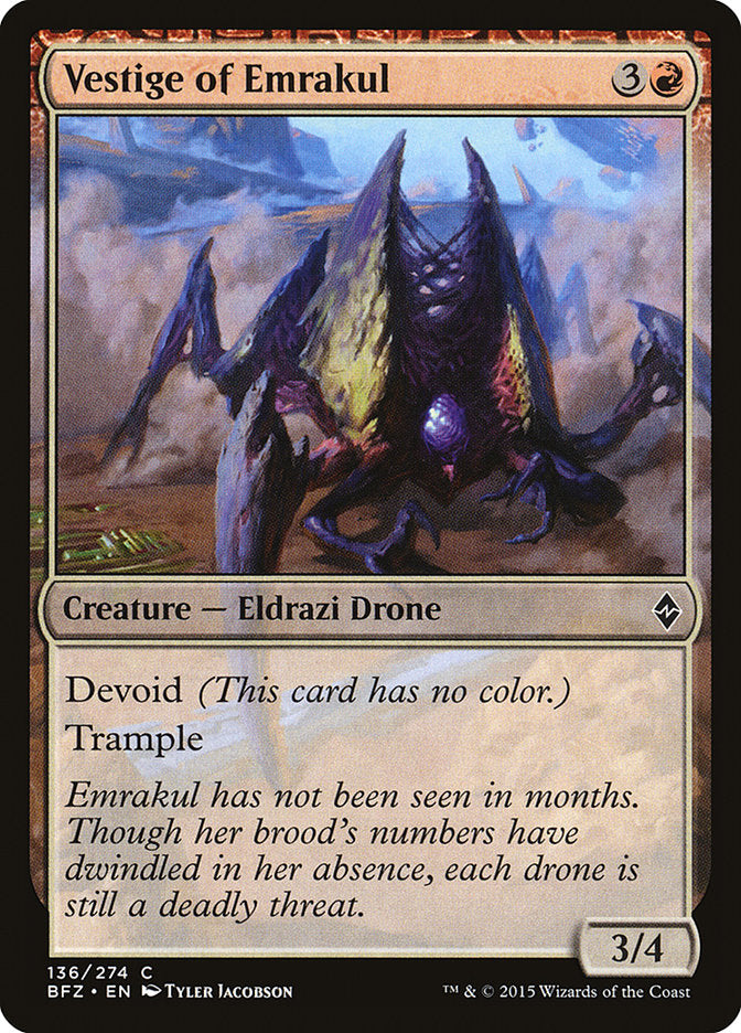 Vestige of Emrakul [Battle for Zendikar] | Shuffle n Cut Hobbies & Games
