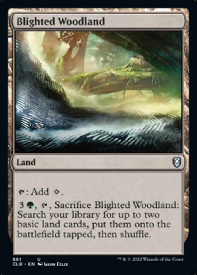 Blighted Woodland [Commander Legends: Battle for Baldur's Gate] | Shuffle n Cut Hobbies & Games