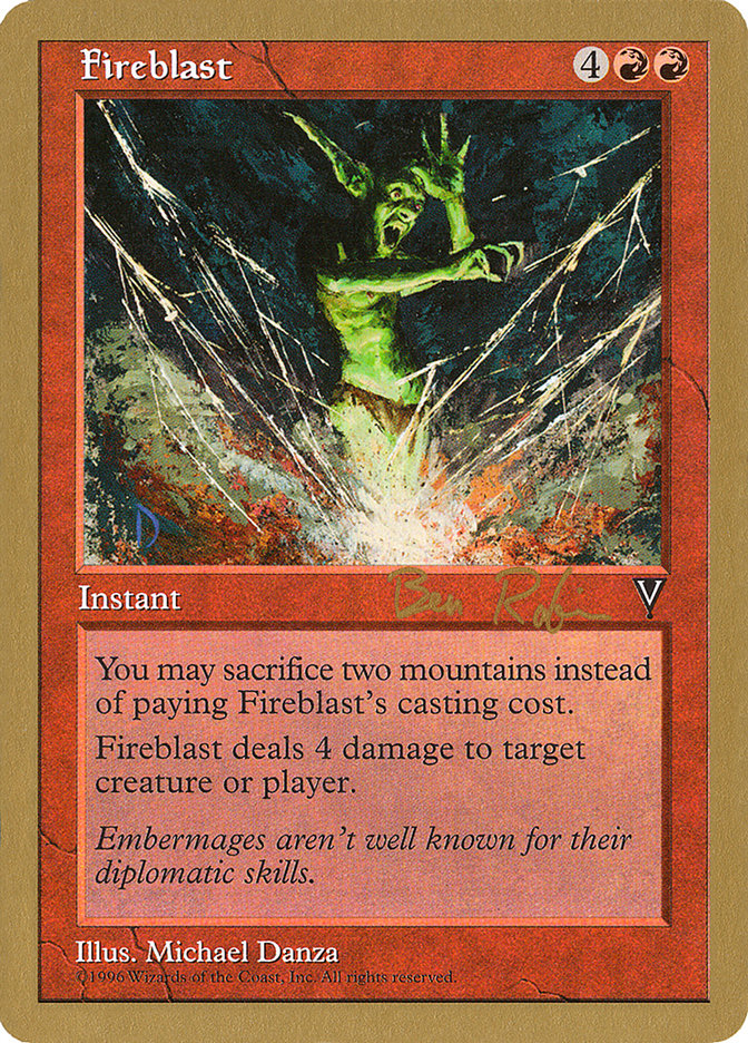 Fireblast (Ben Rubin) [World Championship Decks 1998] | Shuffle n Cut Hobbies & Games