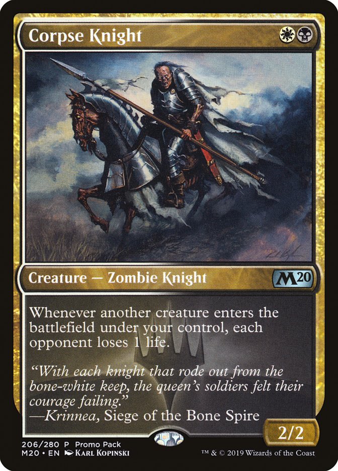 Corpse Knight (Promo Pack) [Core Set 2020 Promos] | Shuffle n Cut Hobbies & Games