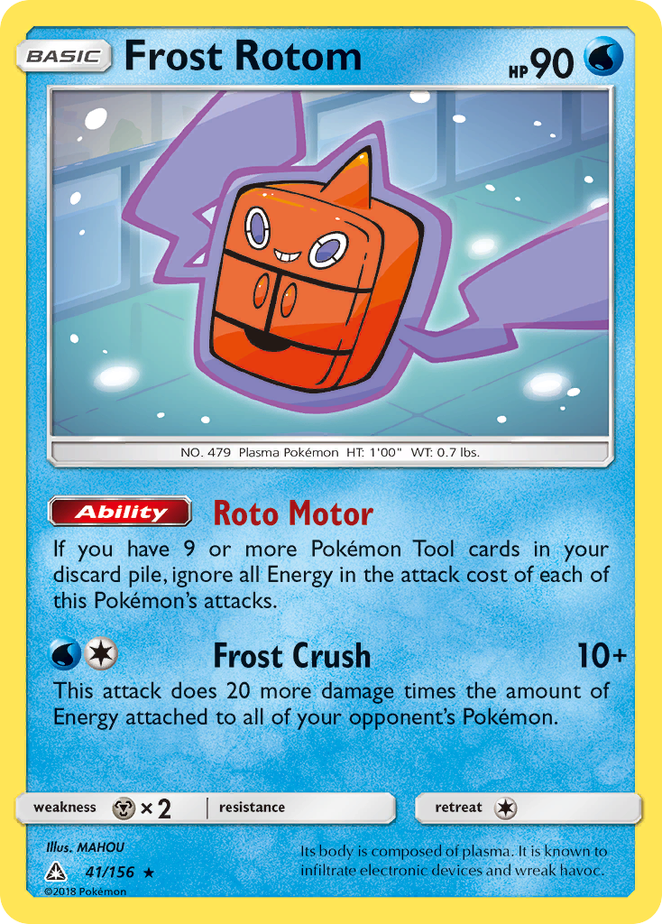 Frost Rotom (41/156) [Sun & Moon: Ultra Prism] | Shuffle n Cut Hobbies & Games