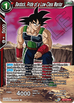 Bardock, Pride of a Low-Class Warrior (Rare) [BT13-005	] | Shuffle n Cut Hobbies & Games