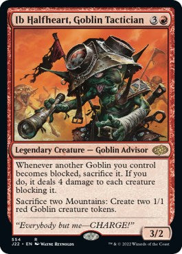 Ib Halfheart, Goblin Tactician [Jumpstart 2022] | Shuffle n Cut Hobbies & Games