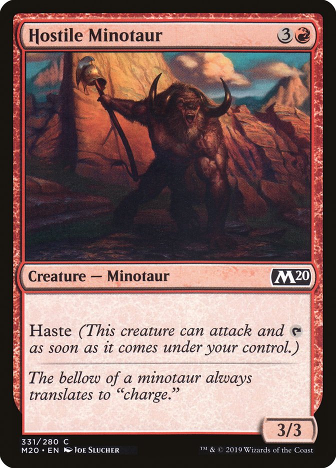 Hostile Minotaur [Core Set 2020] | Shuffle n Cut Hobbies & Games