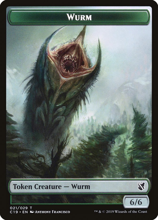 Wurm Token [Commander 2019 Tokens] | Shuffle n Cut Hobbies & Games