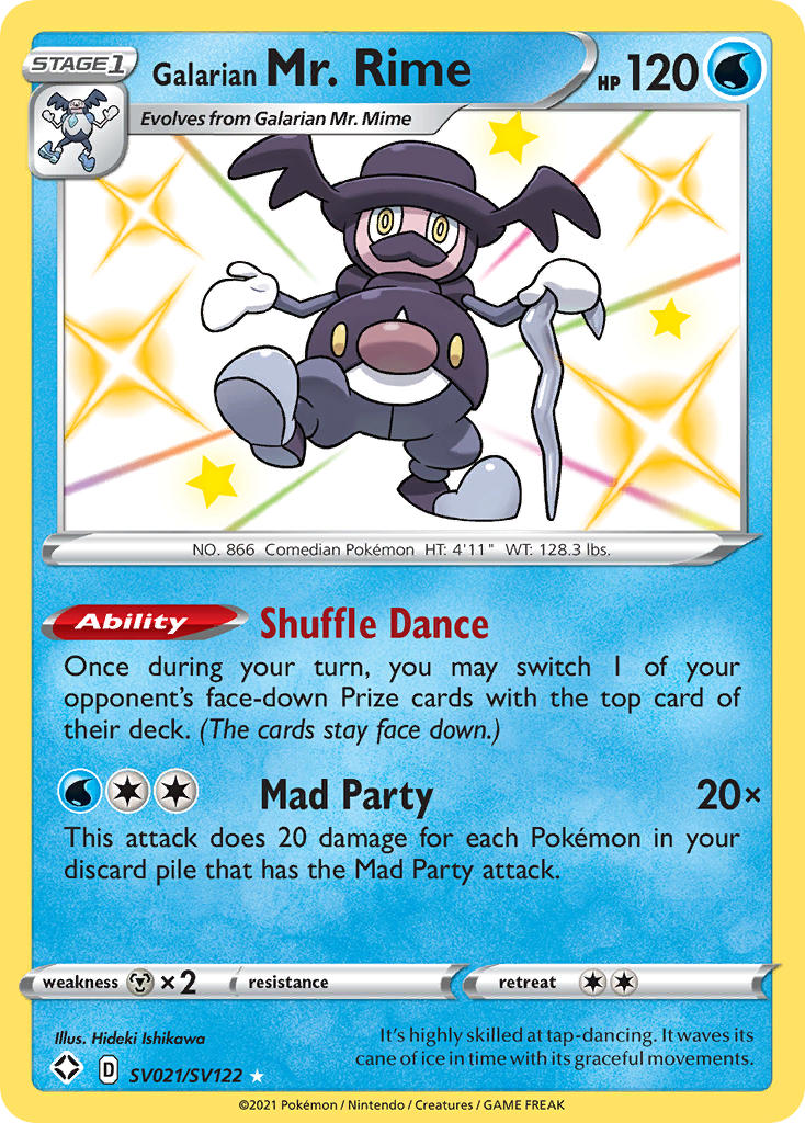 Galarian Mr. Rime (SV021/SV122) [Sword & Shield: Shining Fates] | Shuffle n Cut Hobbies & Games