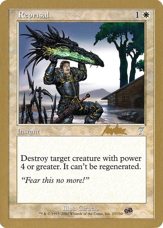 Reprisal (Brian Kibler) (SB) [World Championship Decks 2002] | Shuffle n Cut Hobbies & Games