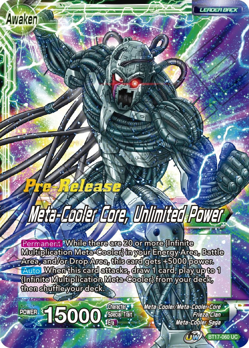 Meta-Cooler // Meta-Cooler Core, Unlimited Power (BT17-060) [Ultimate Squad Prerelease Promos] | Shuffle n Cut Hobbies & Games