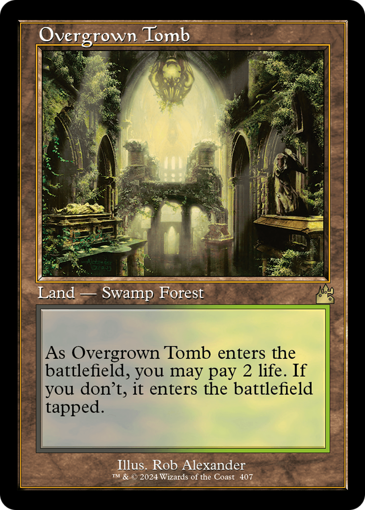 Overgrown Tomb (Retro) [Ravnica Remastered] | Shuffle n Cut Hobbies & Games