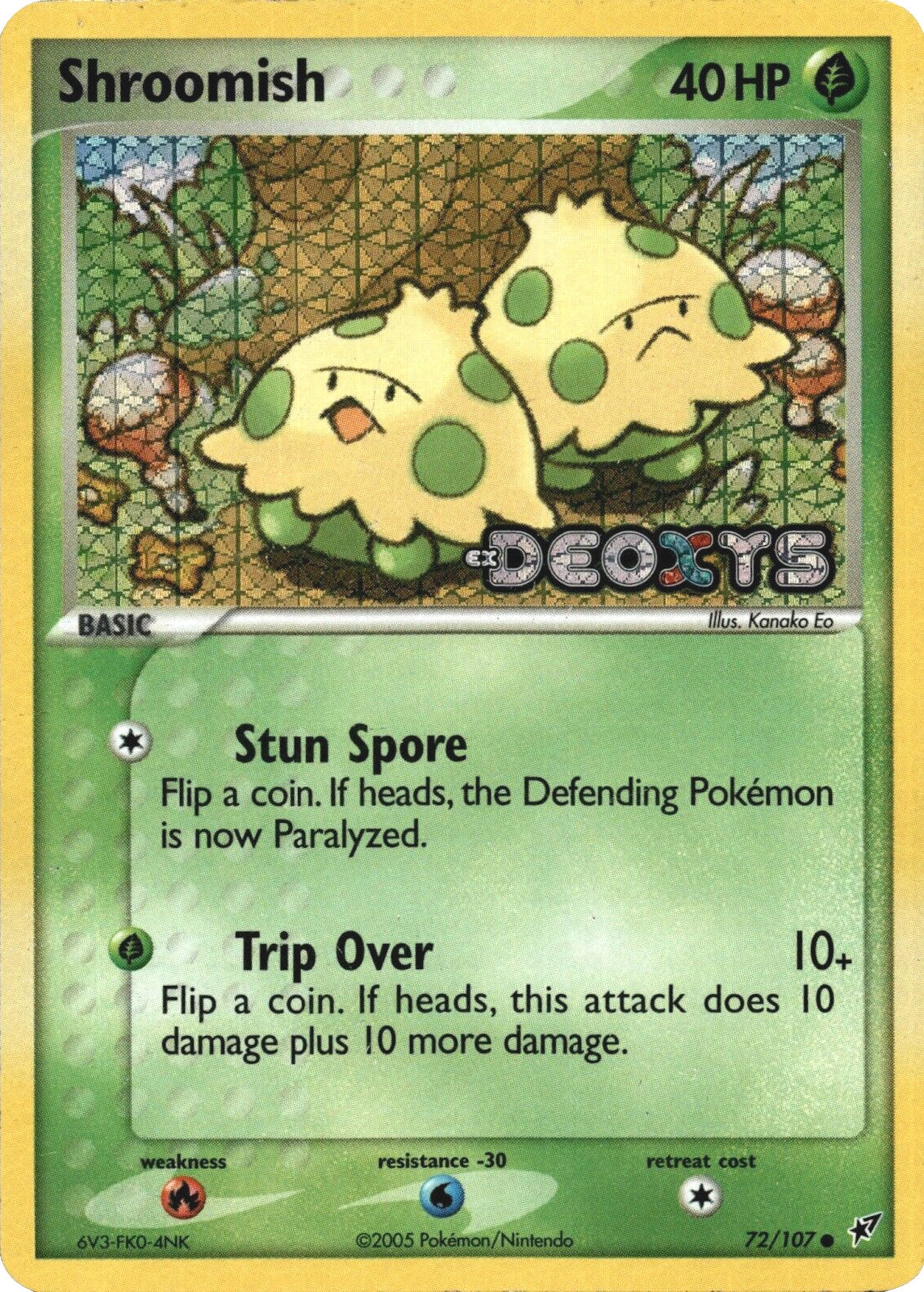 Shroomish (72/107) (Stamped) [EX: Deoxys] | Shuffle n Cut Hobbies & Games