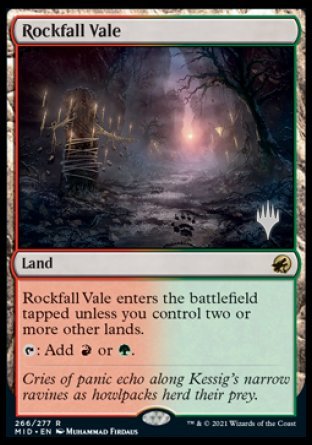 Rockfall Vale (Promo Pack) [Innistrad: Midnight Hunt Promos] | Shuffle n Cut Hobbies & Games