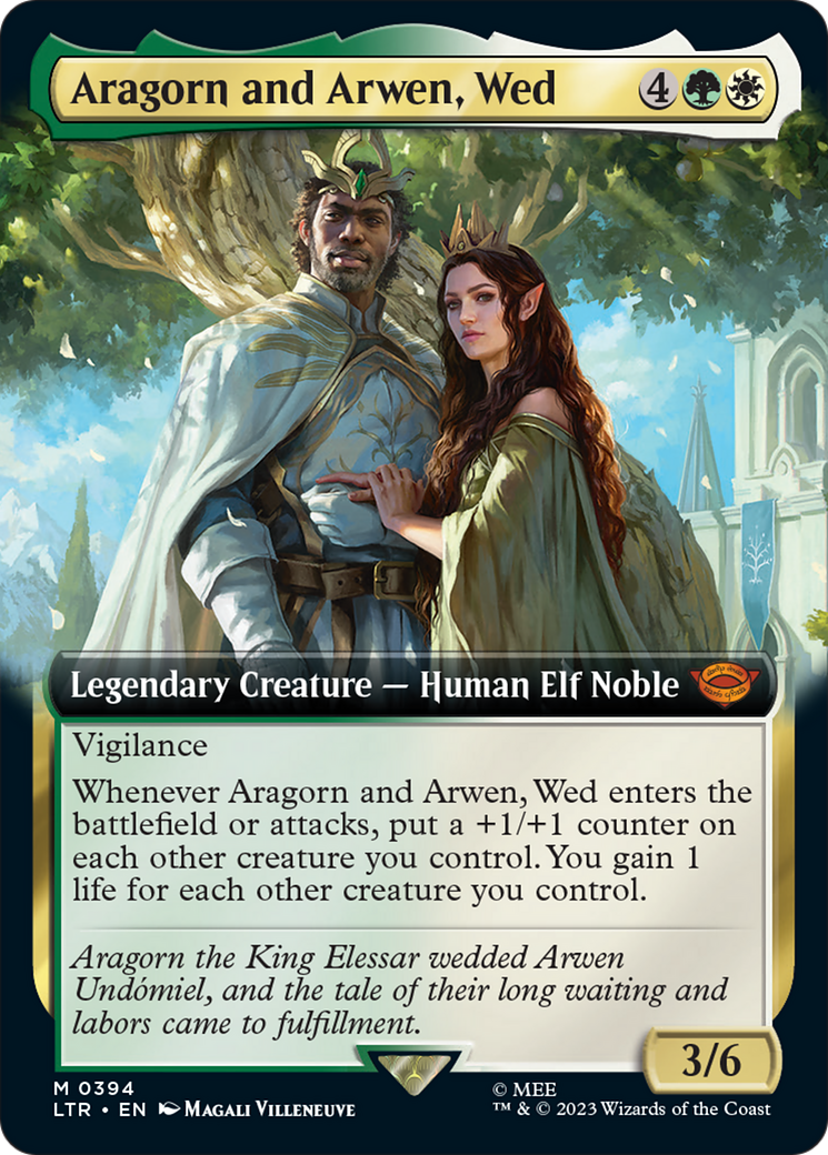 Aragorn and Arwen, Wed (Extended Art) [The Lord of the Rings: Tales of Middle-Earth] | Shuffle n Cut Hobbies & Games