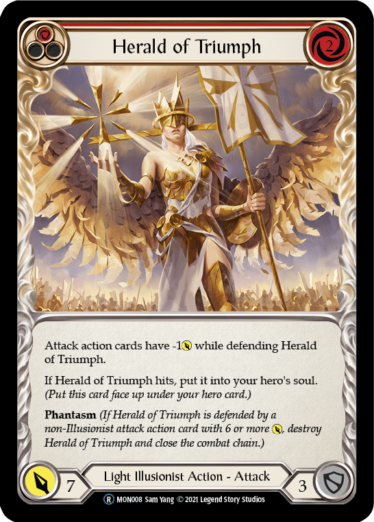 Herald of Triumph (Red) [U-MON008] Unlimited Edition Normal | Shuffle n Cut Hobbies & Games