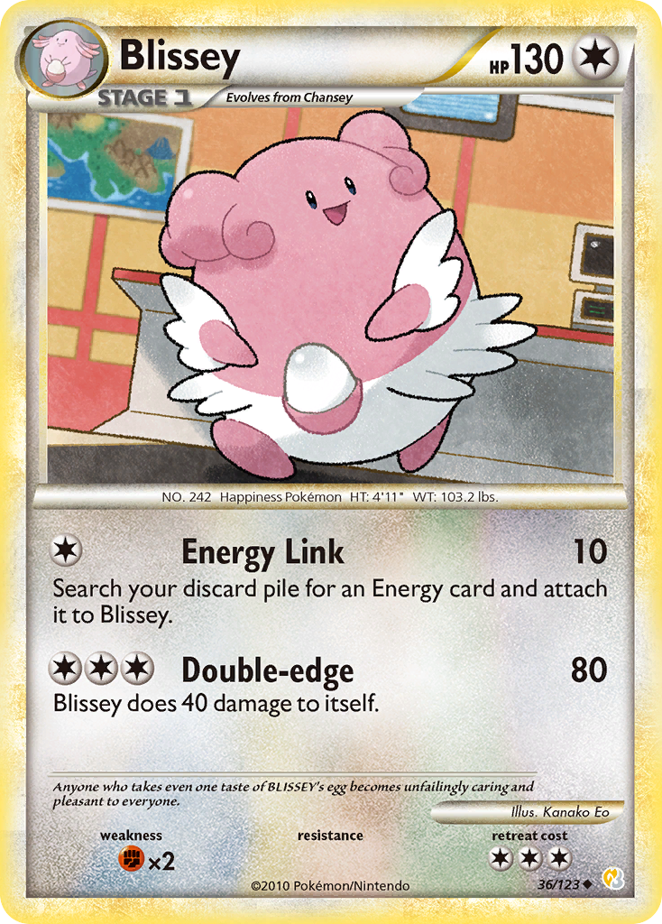 Blissey (36/123) [HeartGold & SoulSilver: Base Set] | Shuffle n Cut Hobbies & Games