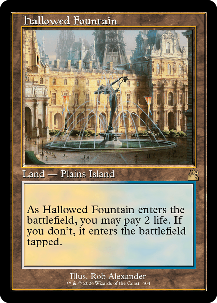 Hallowed Fountain (Retro) [Ravnica Remastered] | Shuffle n Cut Hobbies & Games