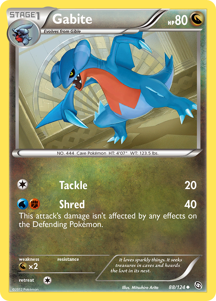 Gabite (88/124) [Black & White: Dragons Exalted] | Shuffle n Cut Hobbies & Games