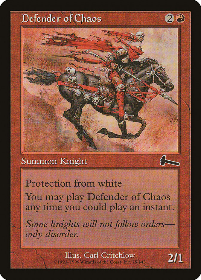 Defender of Chaos [Urza's Legacy] | Shuffle n Cut Hobbies & Games