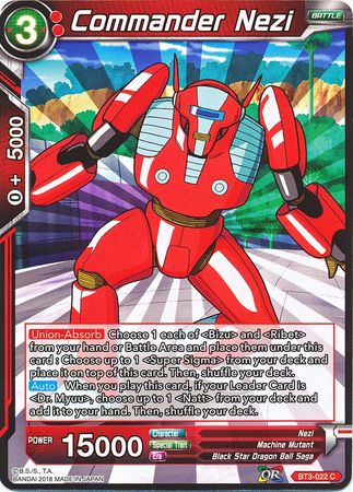 Commander Nezi [BT3-022] | Shuffle n Cut Hobbies & Games