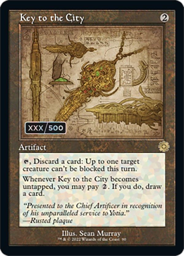 Key to the City (Retro Schematic) (Serialized) [The Brothers' War Retro Artifacts] | Shuffle n Cut Hobbies & Games