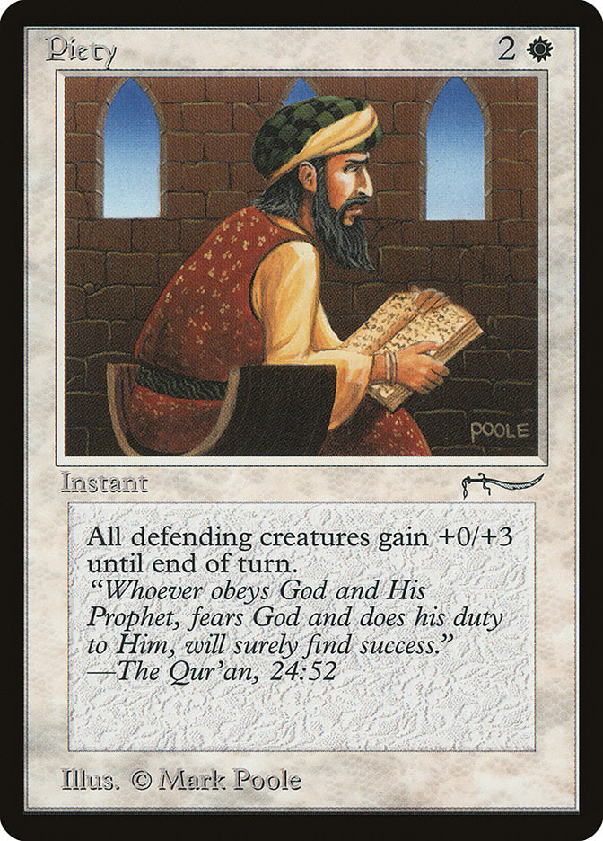 Piety (Light Mana Cost) [Arabian Nights] | Shuffle n Cut Hobbies & Games