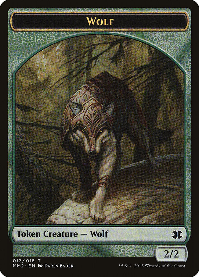 Wolf Token [Modern Masters 2015 Tokens] | Shuffle n Cut Hobbies & Games