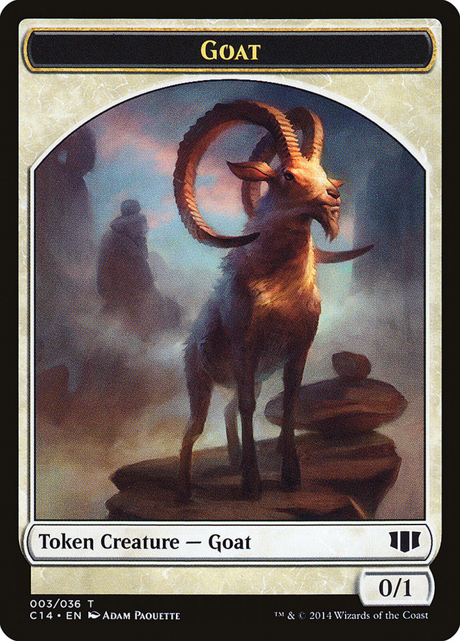Wurm (033/036) // Goat Double-Sided Token [Commander 2014 Tokens] | Shuffle n Cut Hobbies & Games