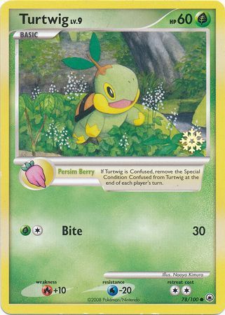 Turtwig (78/100) [Countdown Calendar Promos] | Shuffle n Cut Hobbies & Games