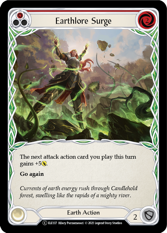 Earthlore Surge (Red) [U-ELE137] Unlimited Rainbow Foil | Shuffle n Cut Hobbies & Games