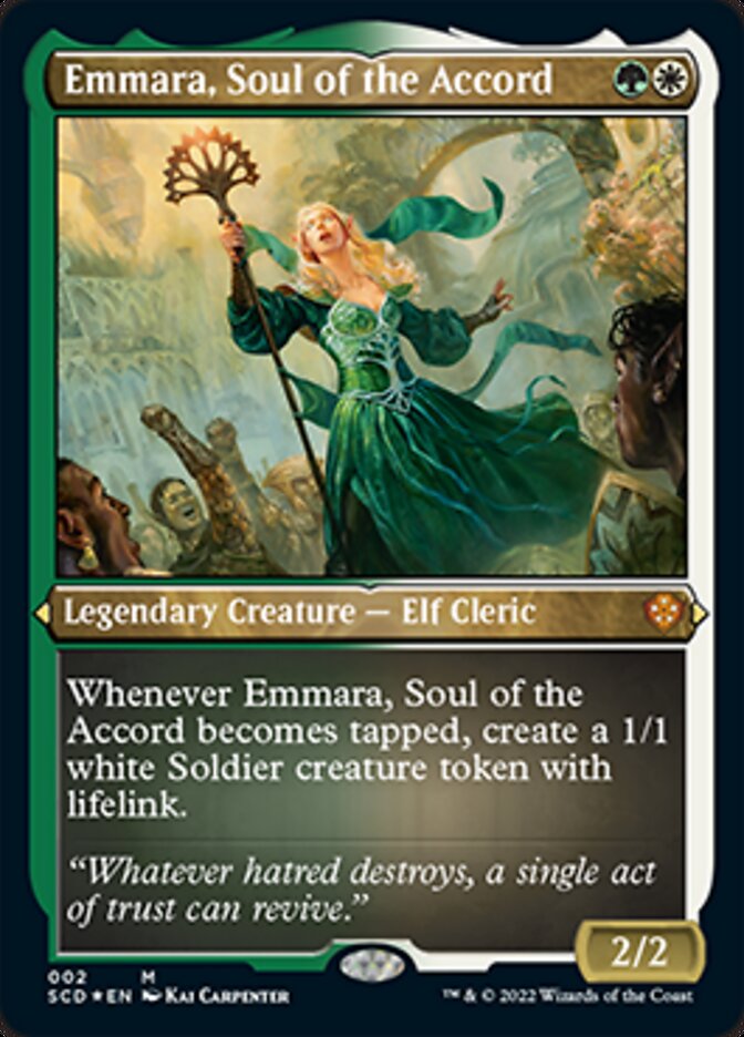 Emmara, Soul of the Accord (Foil Etched) [Starter Commander Decks] | Shuffle n Cut Hobbies & Games