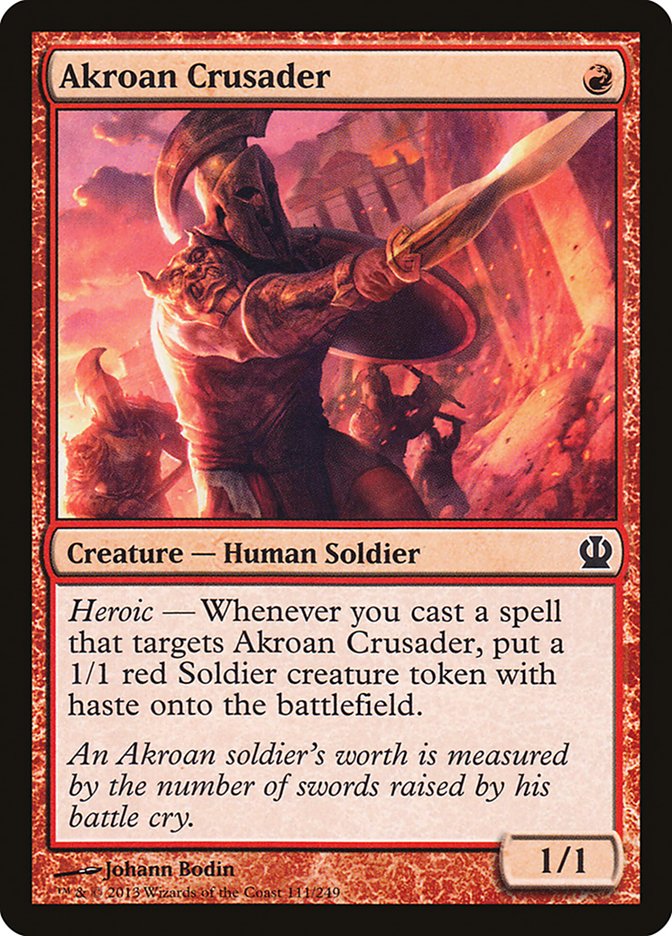 Akroan Crusader [Theros] | Shuffle n Cut Hobbies & Games