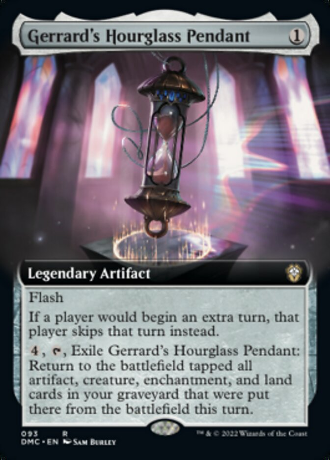 Gerrard's Hourglass Pendant (Extended Art) [Dominaria United Commander] | Shuffle n Cut Hobbies & Games