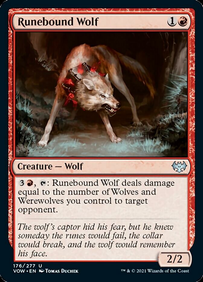 Runebound Wolf [Innistrad: Crimson Vow] | Shuffle n Cut Hobbies & Games