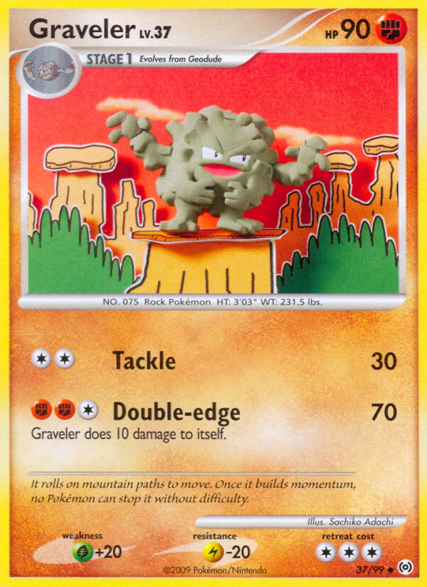Graveler (37/99) [Platinum: Arceus] | Shuffle n Cut Hobbies & Games